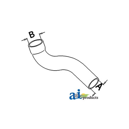 A & I Products Radiator Hose, Upper 13" x2.3" x2.3" A-L56304
